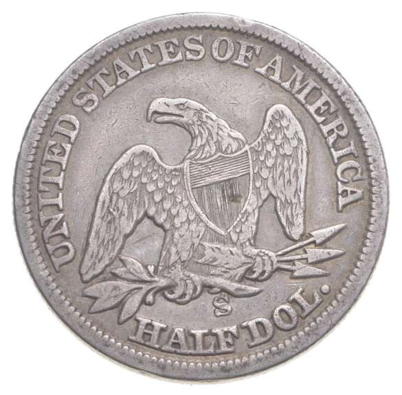 1862-S Seated Liberty Half Dollar