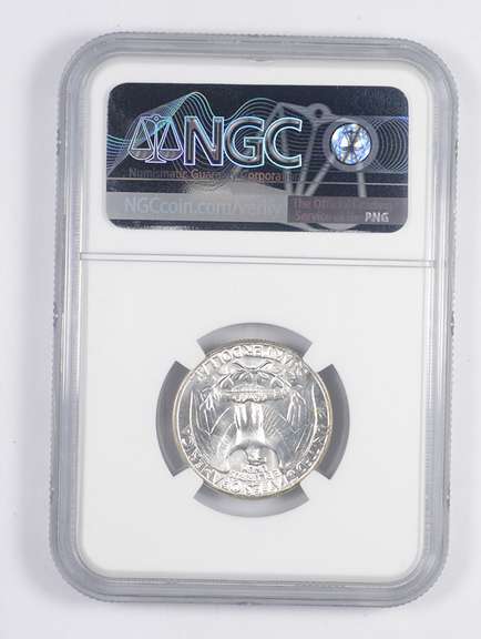 MS67 1964 Washington Quarter - TONED - Graded NGC