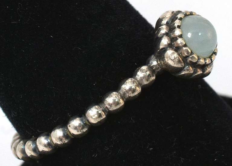 Vintage Sterling Silver Cabochon Ring