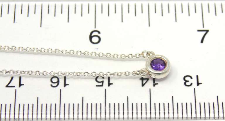 Tiffany & Co Amethyst Diamond by the Yard Necklace