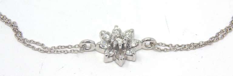 Powerful 18kt Diamond Flower Bracelet