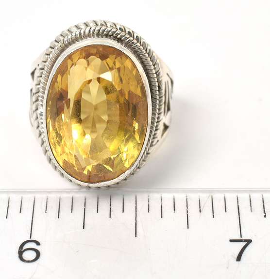Sterling Silver Lemon Quartz Ring