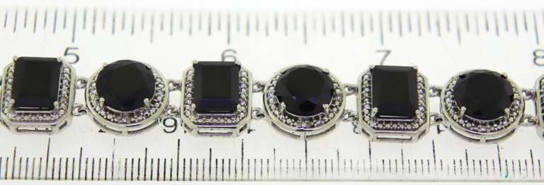 Sterling Silver Gemstone Bracelet