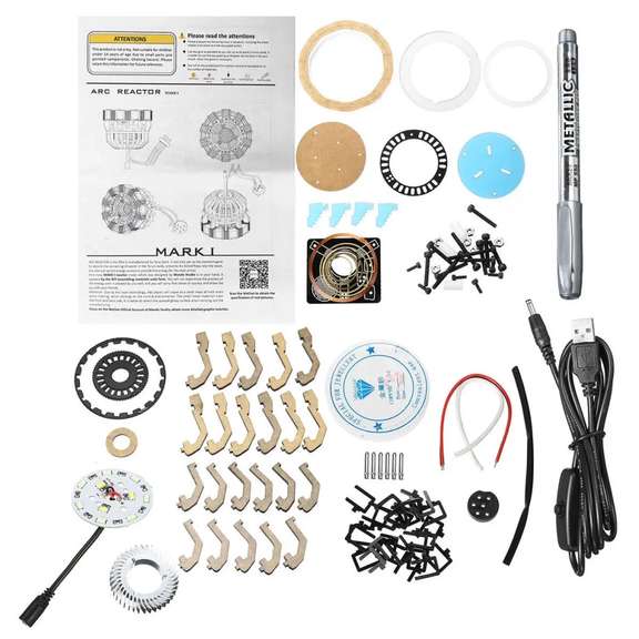 Acrylic Tony DIY Arc Reactor Lamp
