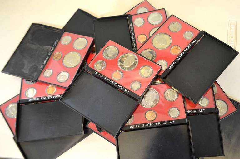 Lot of Proof Sets from the 1970s and the 1980s