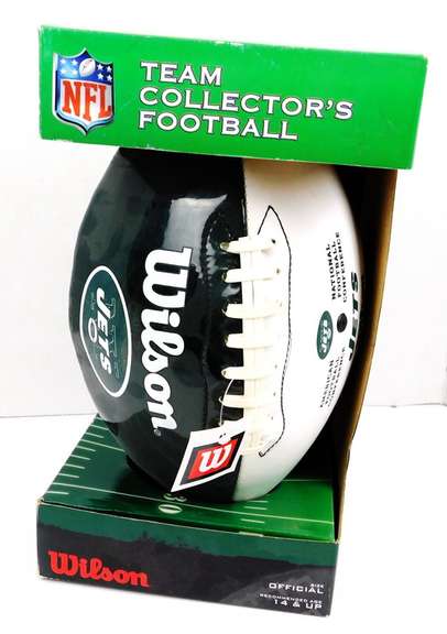 Jets Football Team Collector's Wilson Football in Box