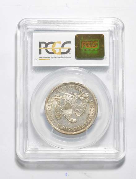 AU53 1864-S Seated Liberty Half Dollar - Graded PCGS