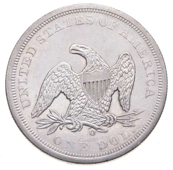 1860-O Seated Liberty Silver Dollar - Circulated