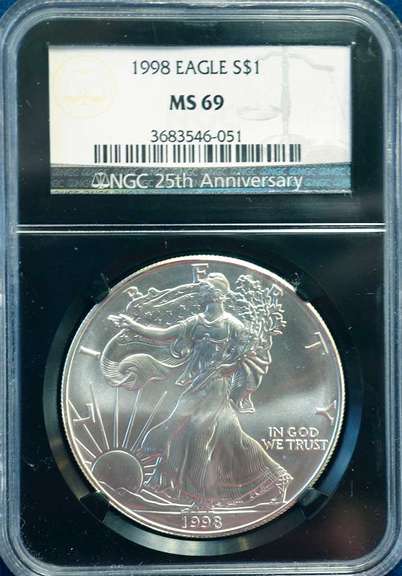 1998 NGC MS69 Silver Eagle