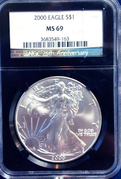 2000 NGC MS69 Silver Eagle