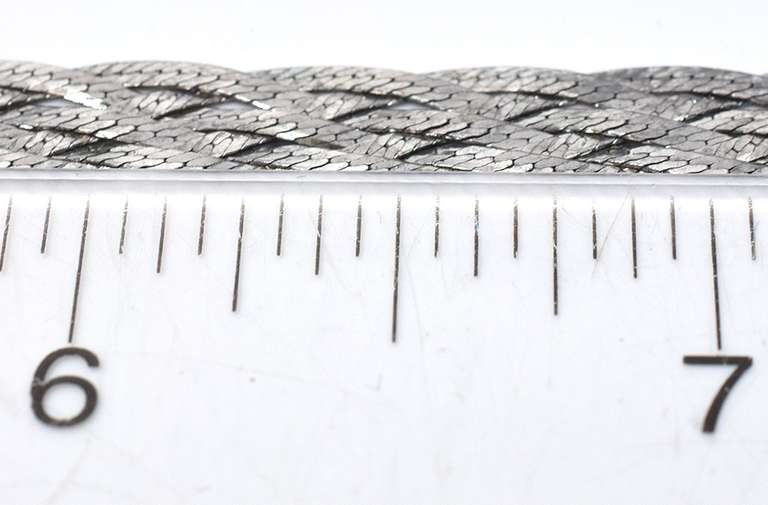 Sterling Silver Herringbone Necklace