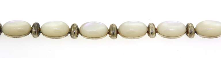 Sterling Silver Mother Of Pearl Bracelet