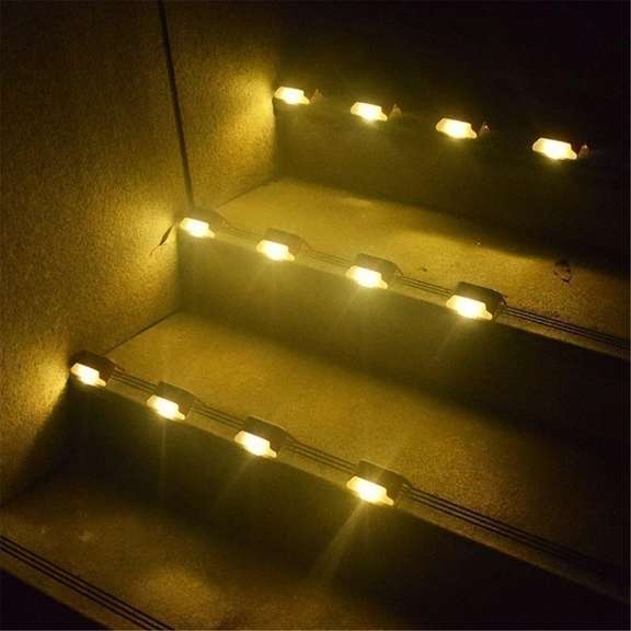 4Pcs LED Solar Powered Fence Wall Lights