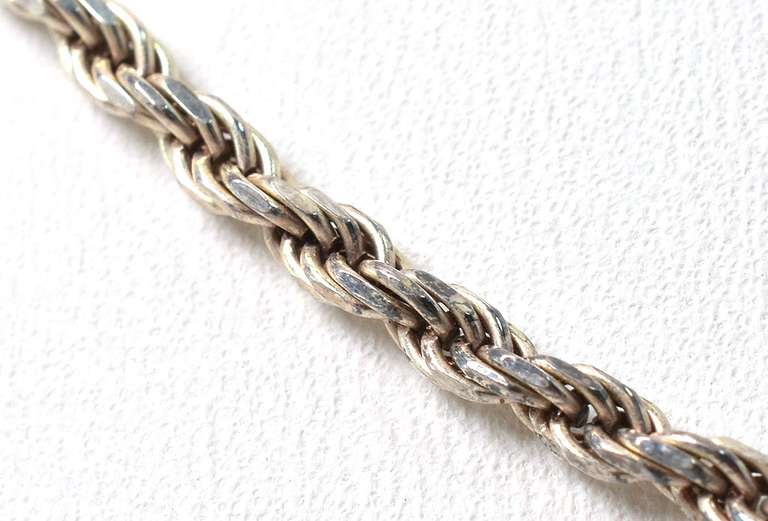 Sterling Silver Rope Chain Necklace