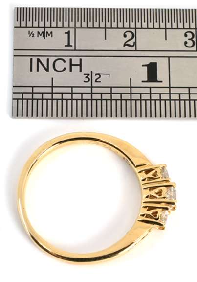 Sweet Past-Present-Future Diamond Ring