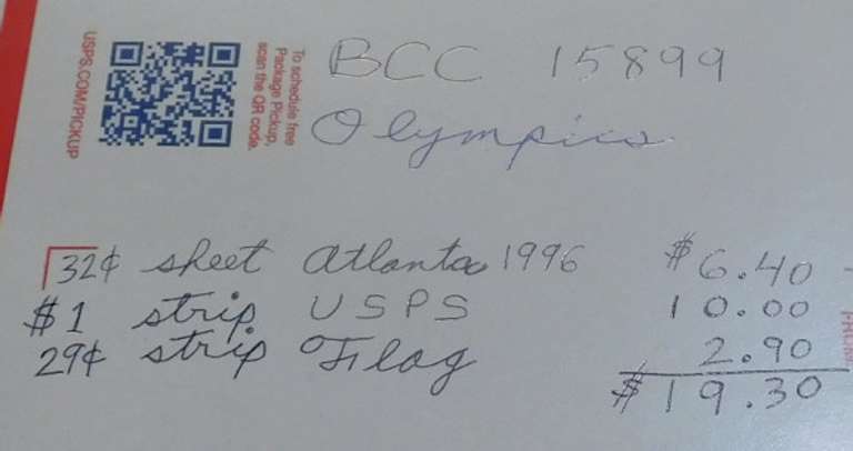 Stamps: Olympics  $19.30