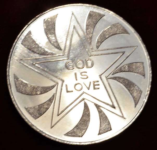 50 Gram Silver Jesus Medal