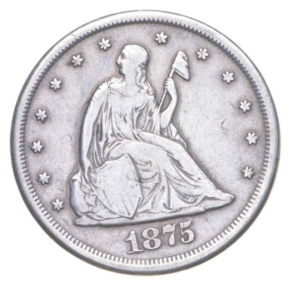 1875-CC Seated Liberty Twenty-Cent Piece