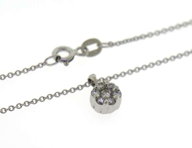 Fantastic Diamond Circle Cluster Necklace