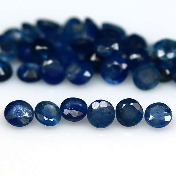 Heated! 6.52ct Royal blue Sapphire set from Madagascar