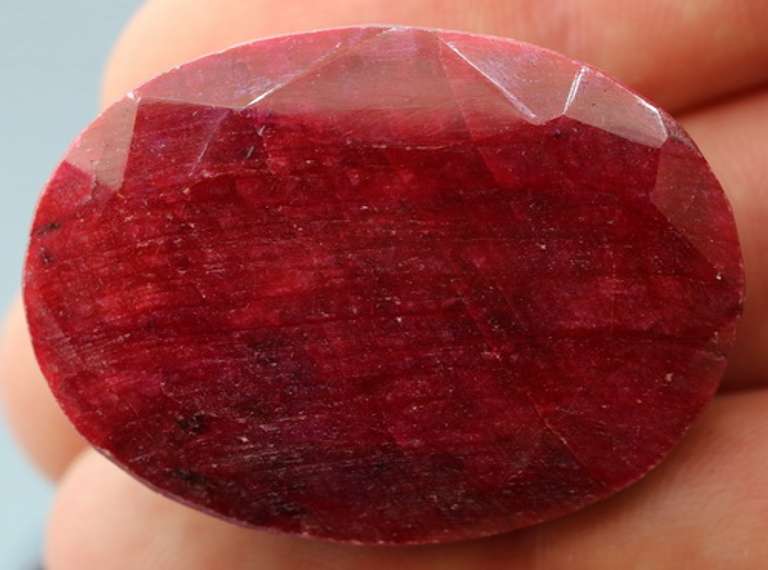 Huge! 160.5ct vibrant red Ruby