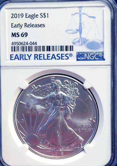 2019 NGC ER MS69 Silver Eagle