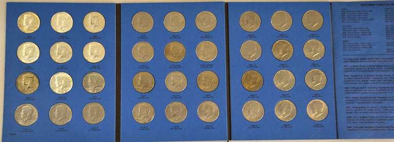 Estate Lot of Kennedy Half Dollar Books