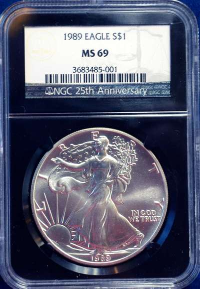 1989 NGC MS69 Silver Eagle