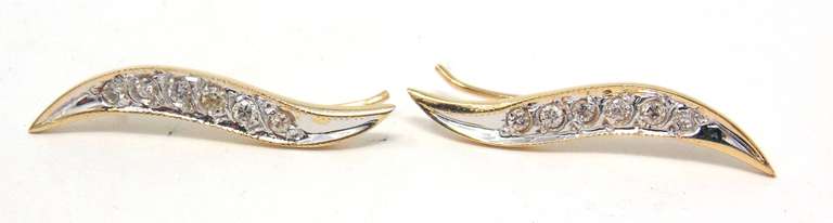 Fantastic Diamond Accent Earrings Climbers