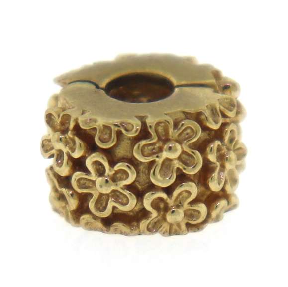 Pandora Golden Flower Clip Charm