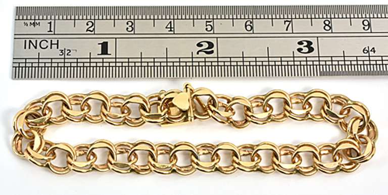 Classic Double Link Charm Bracelet