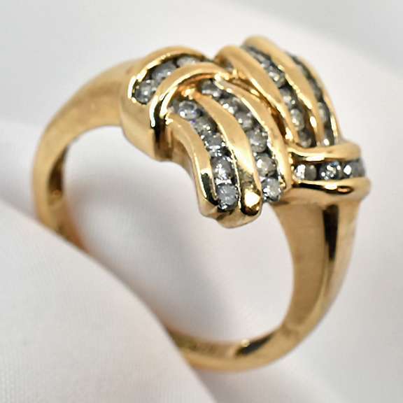 Well styled Channel Set Diamond Ring