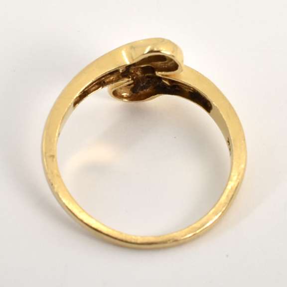 Channel Set Diamond Bypass Ring