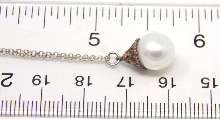Tiffany & Co Ziegfeld Pearl Pendant on Chain