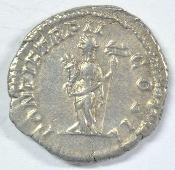 Scarce Geta Roman Silver Denarius, 209-211 AD. Nice!