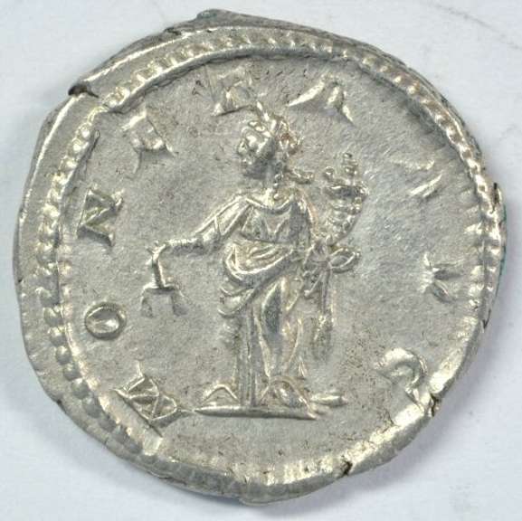 Near Mint Caracalla Roman Silver Denarius, 198-217 AD