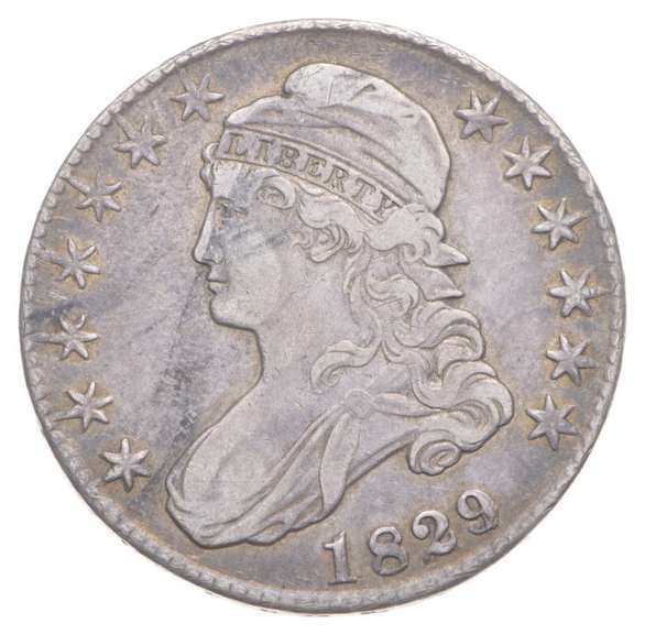 1829 Capped Bust Half Dollar