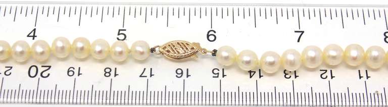 Elegant 6mm Pearl Necklace