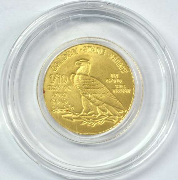 Gem BU Indian Head Gold Design from Golden State Mint