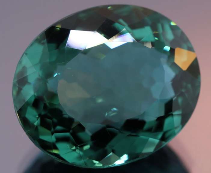 Huge! 37.19ct blue green Hydrothermal Amethyst