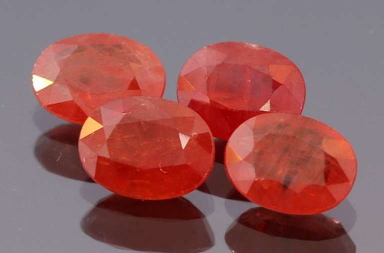 Richly colored 6.03ct Imperial Sapphire set