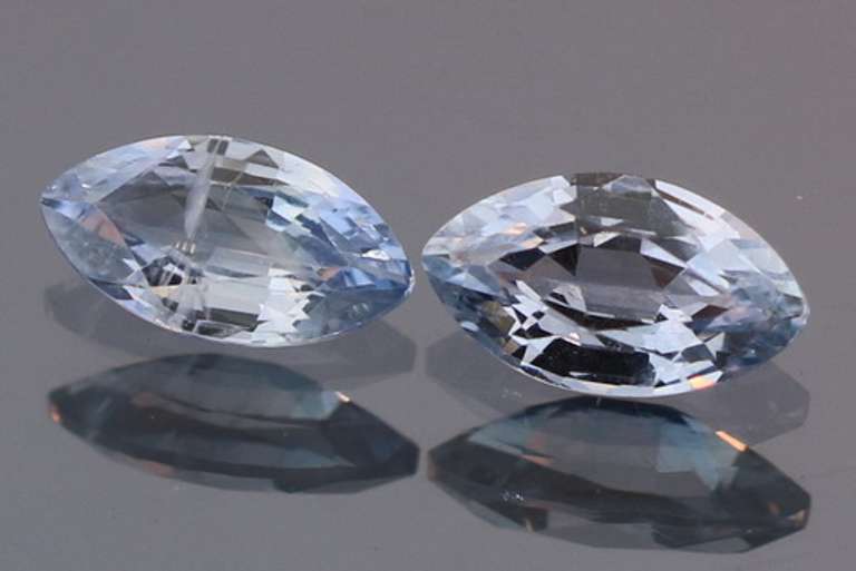 Heated Only! 1.34ct pair of high fire Ceylon Sapphires