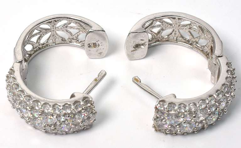 Sterling Silver CZ Earrings
