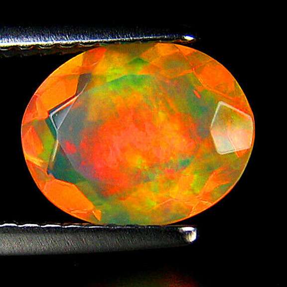 Full panel floral flashing 1.47ct Welo Opal