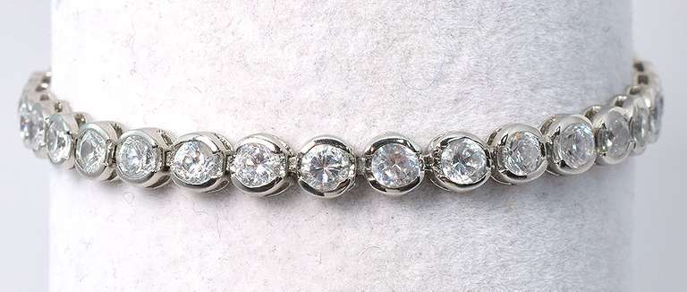 Sterling Silver CZ Tennis Bracelet