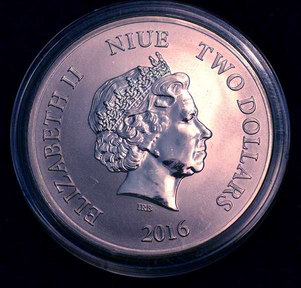 2016 NIUE Two Dollar Year Of The Monkey 1 OZ Silver Coin
