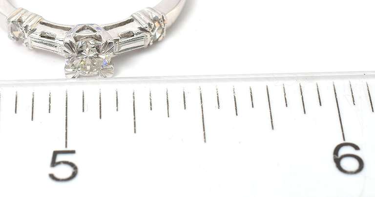 Vintage 0.35CTW Diamond Ring in 14KT White Gold