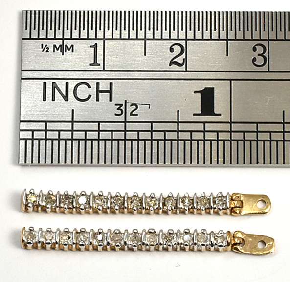 Straight :ine Diamond Earring Enhancers