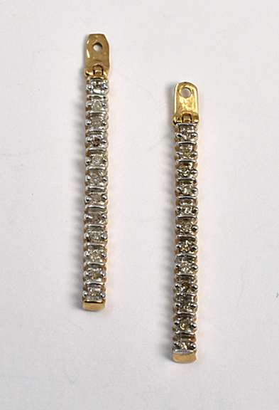 Straight :ine Diamond Earring Enhancers