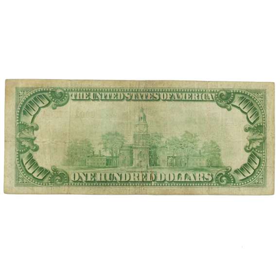 $ 100 1929 Series Chicago National Note